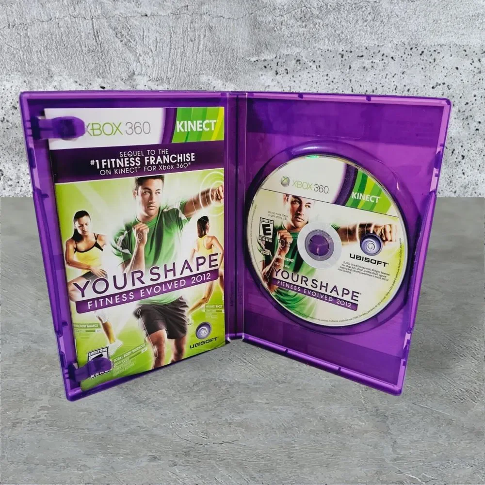 Kinect Your Shape: Fitness Evolved 2012 (Xbox 360) Complete W/ Manual‎
